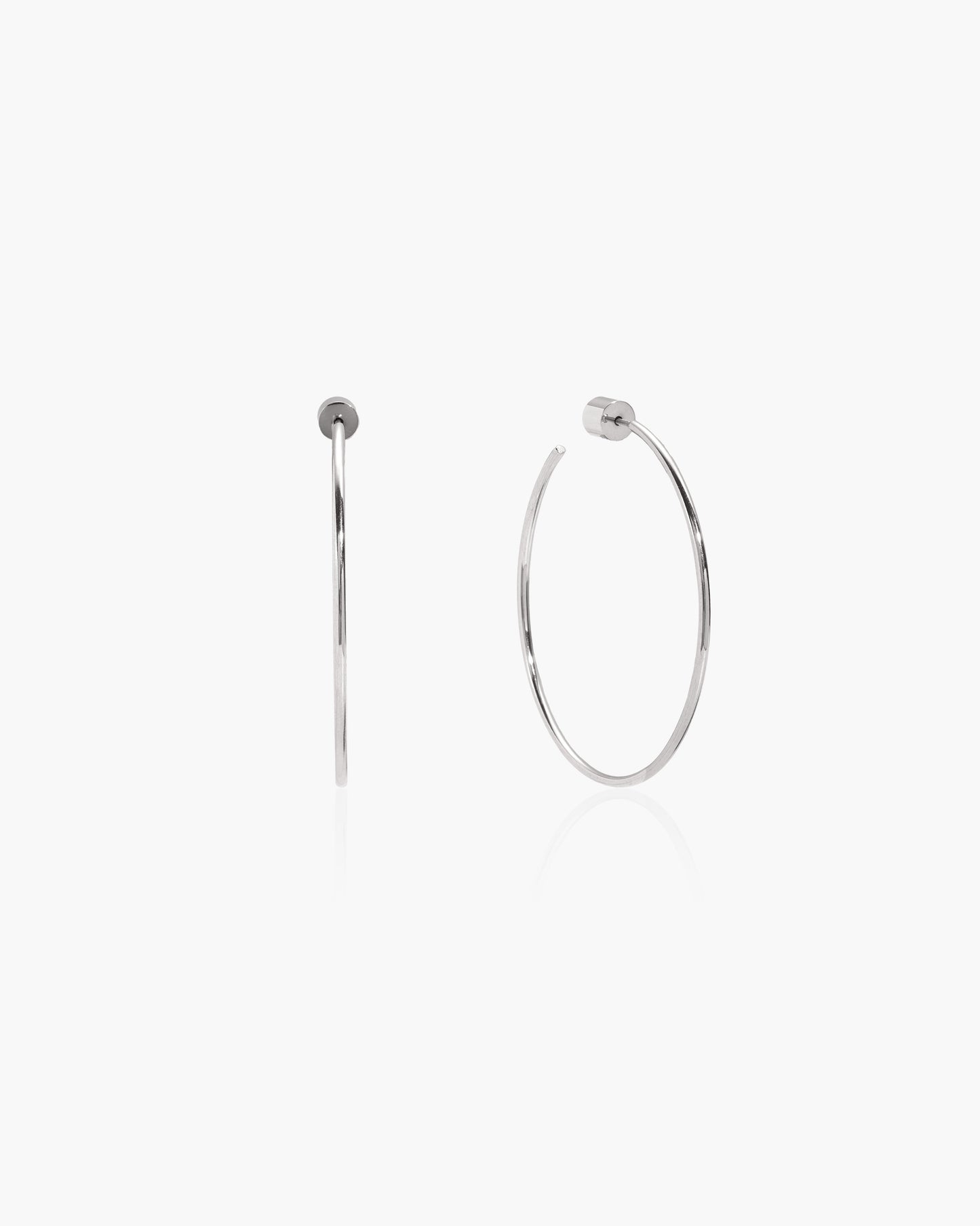 Gold Skinny Hoop Earrings