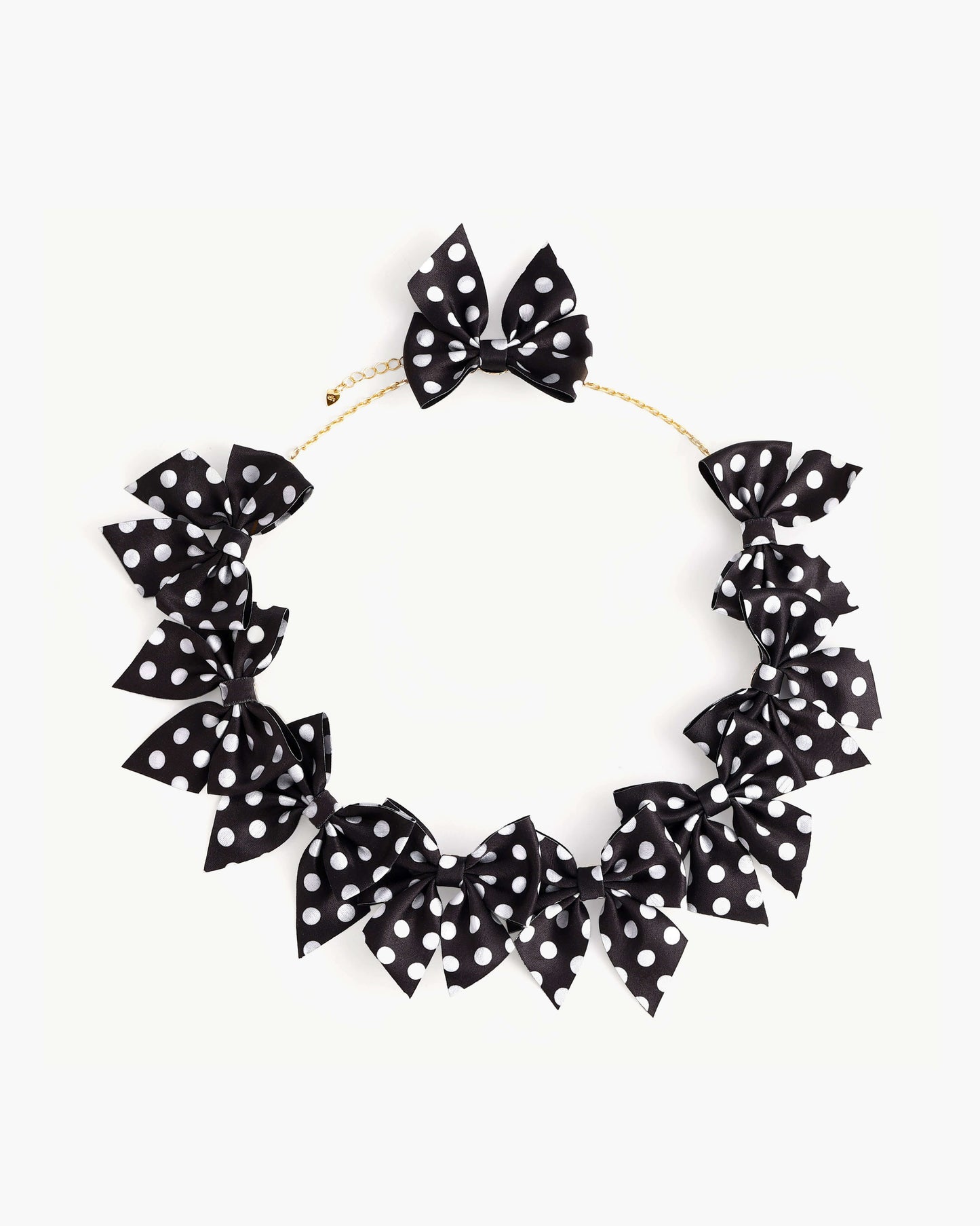 Polka Dot Bow Necklace