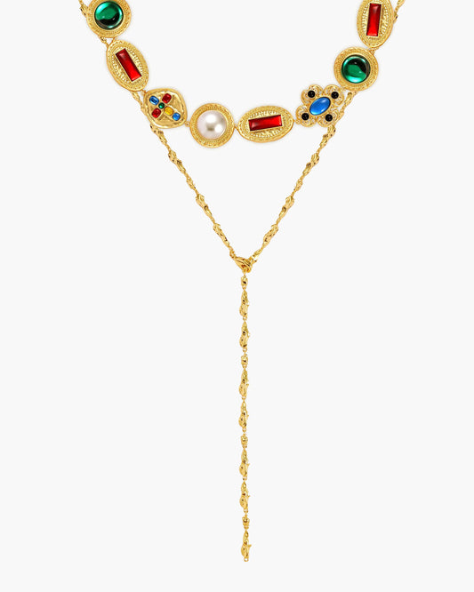 Reya Clusters Necklace Set